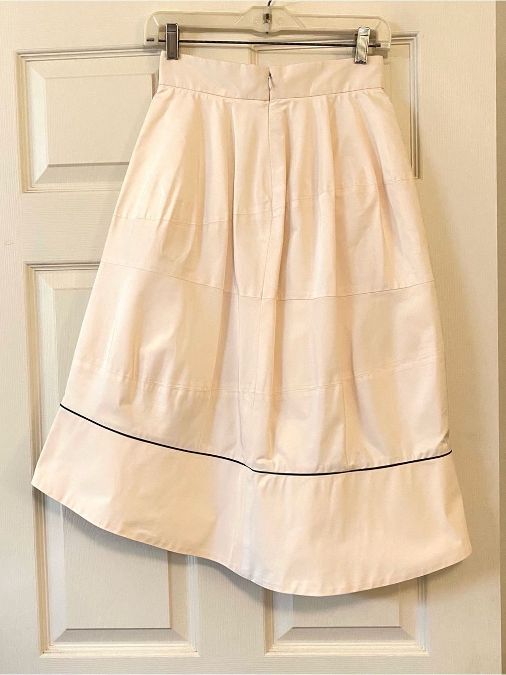 Vintage Yves Saint Laurent YSL 100% Silk Long Skirt Midi Cream White Chiffon XS - Picture 8 of 16